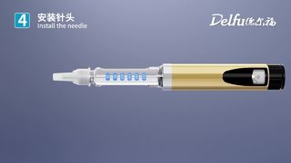 Pluma de inyección de insulina Delfu Manejo preciso de la diabetes