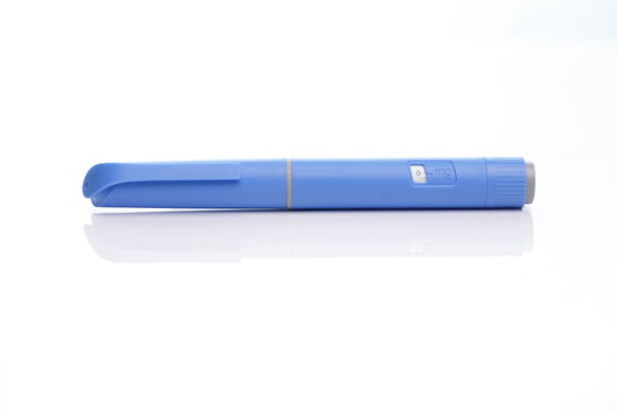 Pluma autoinyectora textil de grado médico, plástico, acero inoxidable, característica de seguridad, retracción automática de aguja para soluciones de inyección