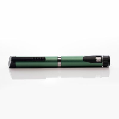 Pluma de inyección de insulina de dosis variable que incluye opciones personalizables de color y tipo de desinfección por infrarrojos lejanos optimizada para el paciente