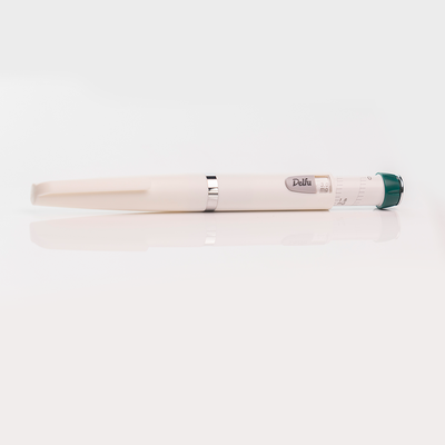 Pluma de insulina para diabetes con incrementos de 1 unidad Ventana de dosis transparente y mecanismo de bloqueo de dosis para una dosificación precisa